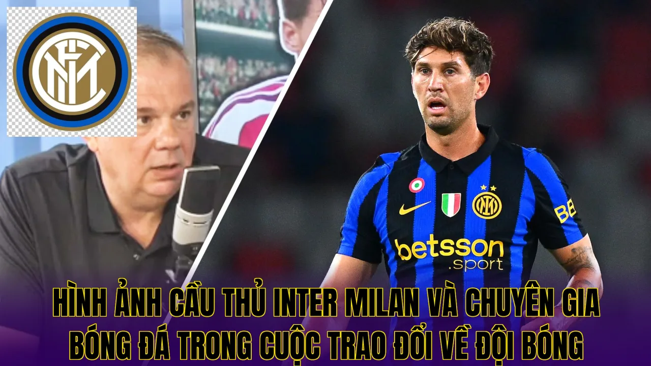 Hình ảnh cầu thủ Inter Milan và chuyên gia bóng đá trong cuộc trao đổi về đội bóng