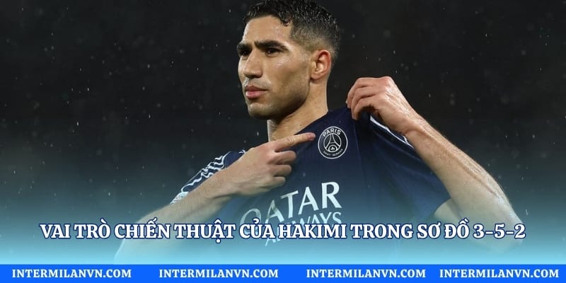 Vai trò chiến thuật của Hakimi trong sơ đồ 3-5-2